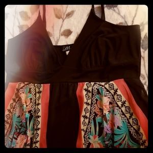 Floral Handkerchief Tunic Top